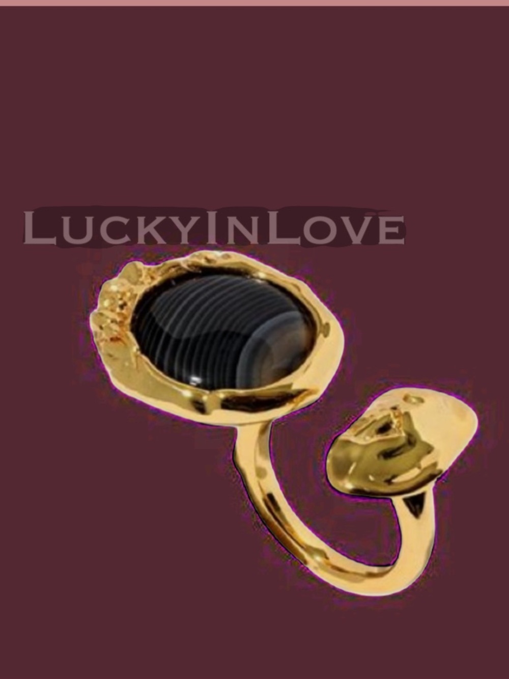 ALEXIS BITTAR
Brut Banded Agate Coin Open Statement Ring
$245